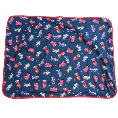 robot cotton blanket - hanrattycraftsgifts.co.uk