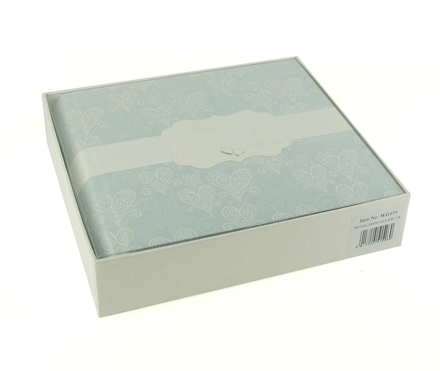 Love & Cherish Pearlised Paperwrap Wedding Photo Album - hanrattycraftsgifts.co.uk
