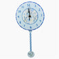 Peel & Sardine "Blue Bunny" Pendulum Clock - hanrattycraftsgifts.co.uk
