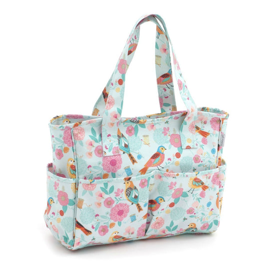 Craft Bag - Matt PVC - Birdsong | Hobby Gift MRB/275 | 12½x39x35cm - hanrattycraftsgifts.co.uk