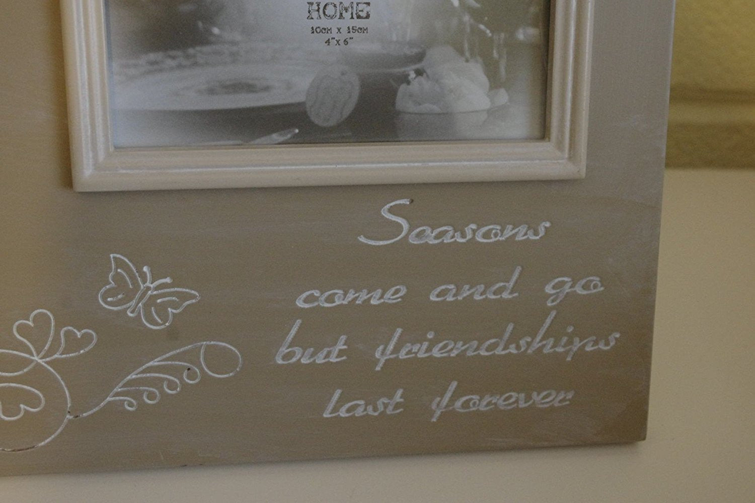 Photo Picture Frame Friendships Last Forever Butterfly Large - hanrattycraftsgifts.co.uk