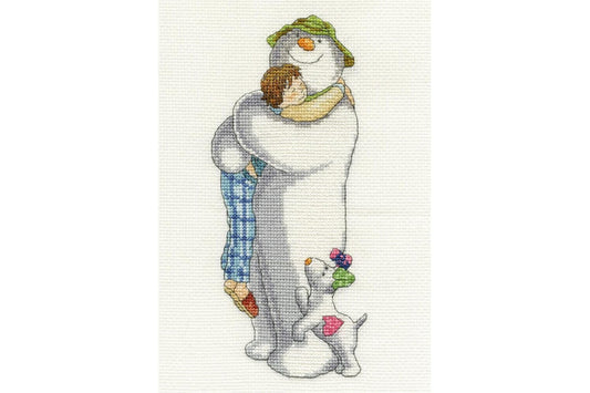 DMC Group Hug 14 Count Cross Stitch Kit, Multi-Colour - hanrattycraftsgifts.co.uk