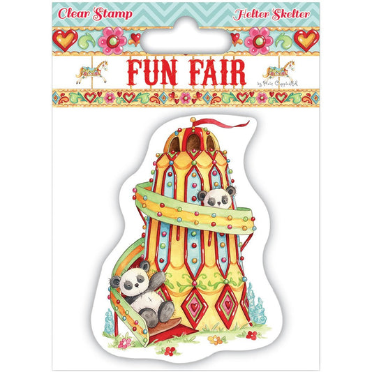 Helz Cuppleditch Helter Skelter Clear Stamp, Clear - hanrattycraftsgifts.co.uk