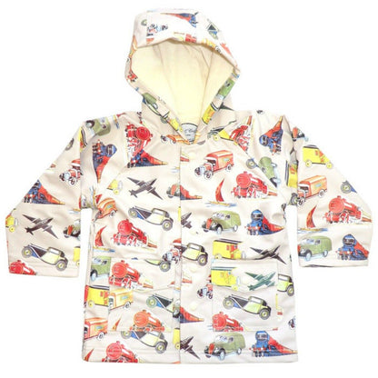 Powell Craft Boys Transport Raincoat-Rain Mac. - hanrattycraftsgifts.co.uk