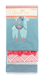 Country Club Pack of 3 Alpaca Design Kitchen Tea Towels - hanrattycraftsgifts.co.uk