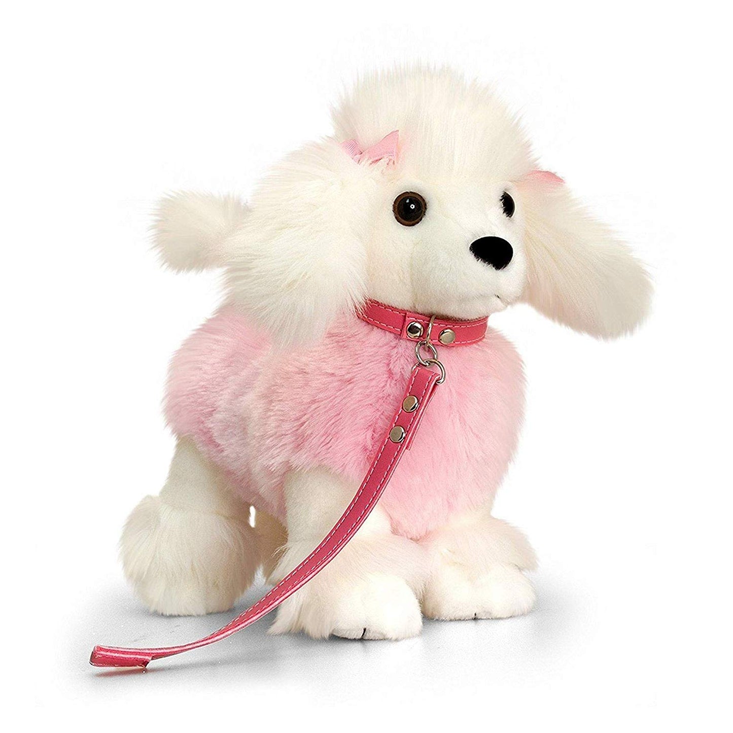 Keel Toys Poodle Dog On Lead - hanrattycraftsgifts.co.uk