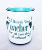 Thank You Teacher Tealight Candle Holder School Children End Term Gift Presents - hanrattycraftsgifts.co.uk
