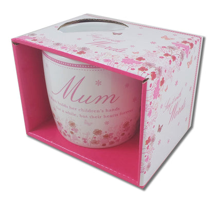 Mothers Day Gift Say It With Words Mum Mug - hanrattycraftsgifts.co.uk