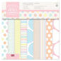 Papermania 8 x 8-inch Capsule Collection Spot and Stripe Pastels Paper, Pack of 32, Multi-Colour - hanrattycraftsgifts.co.uk