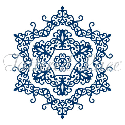Tattered Lace Snowflake Doily, Silver - hanrattycraftsgifts.co.uk