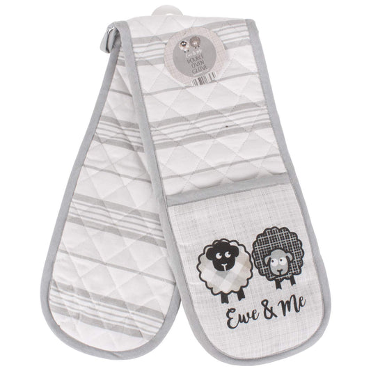 Country Club Ewe and Me Double Oven Glove - hanrattycraftsgifts.co.uk