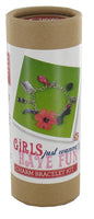 Girls Just Wanna Have Fun Bracelet Kit - includes gift tag - hanrattycraftsgifts.co.uk