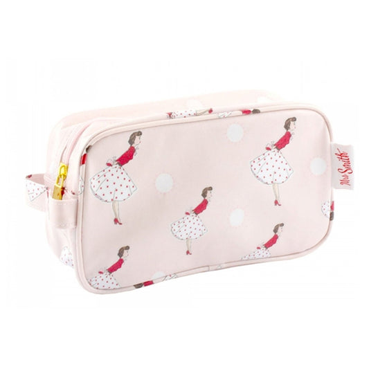 Pink 1950 Female Inspired Vintage Artwork Medium Wash / Toiletries / Cosmetics Bag - hanrattycraftsgifts.co.uk