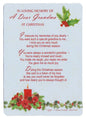 Graveside Memorial Christmas Card & Holder -In Loving Memory Of A Dear Grandma - 3530 - hanrattycraftsgifts.co.uk