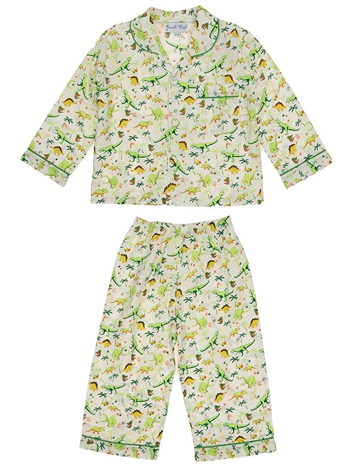 Powell craft Boys Pyjamas - Dinosaur Design (1-2 Years) - hanrattycraftsgifts.co.uk