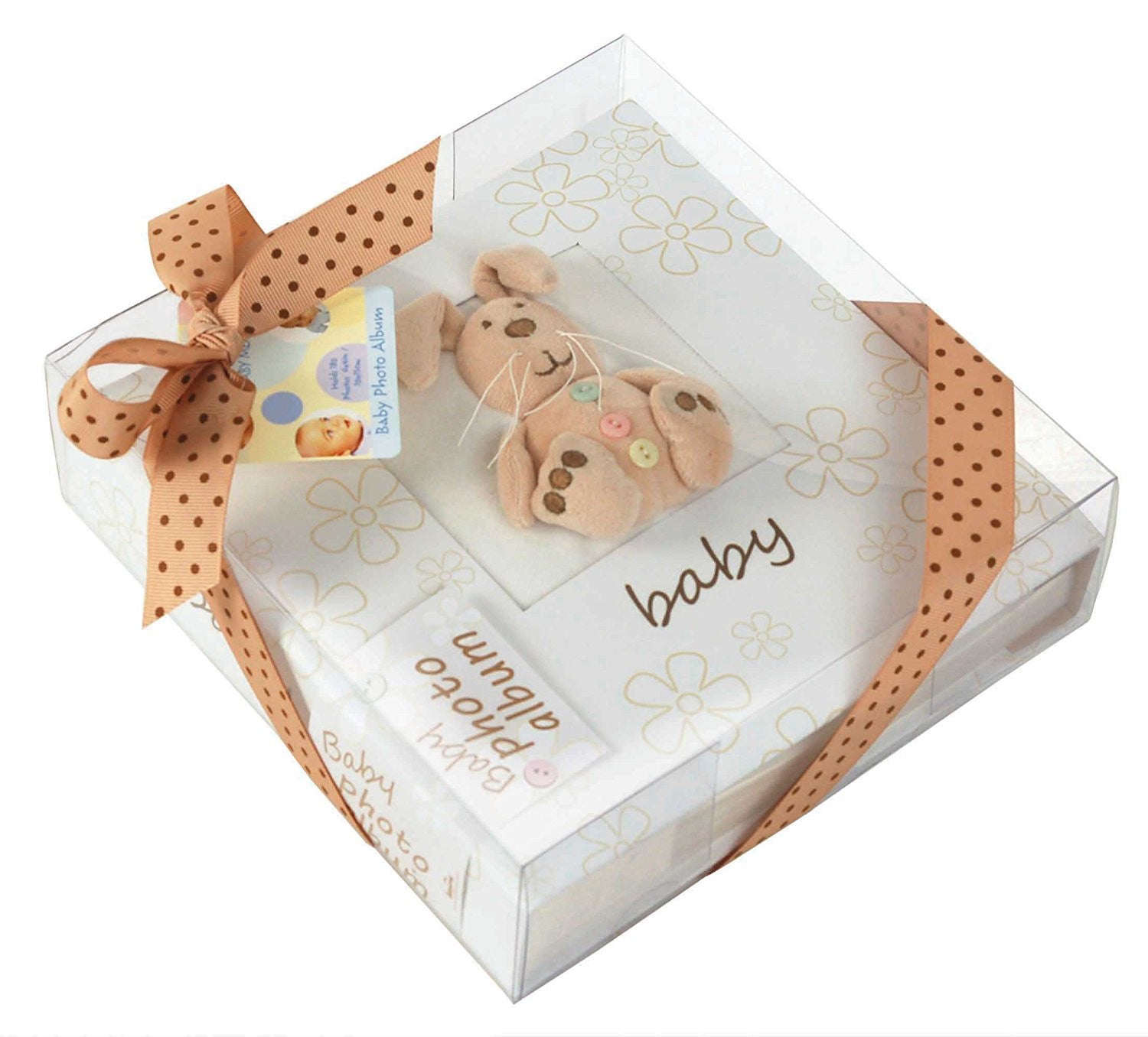 Innova Editions, Bookbound Traditional Album, 50 pages, Plush Bunny, Cream - hanrattycraftsgifts.co.uk