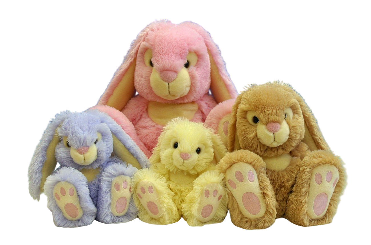 Keel Toys 35cm Patchfoot Rabbit Cuddly Soft Toy - White - hanrattycraftsgifts.co.uk