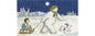 DMC Night Time Sledging 14 Count Cross Stitch Kit, Multi-Colour - hanrattycraftsgifts.co.uk