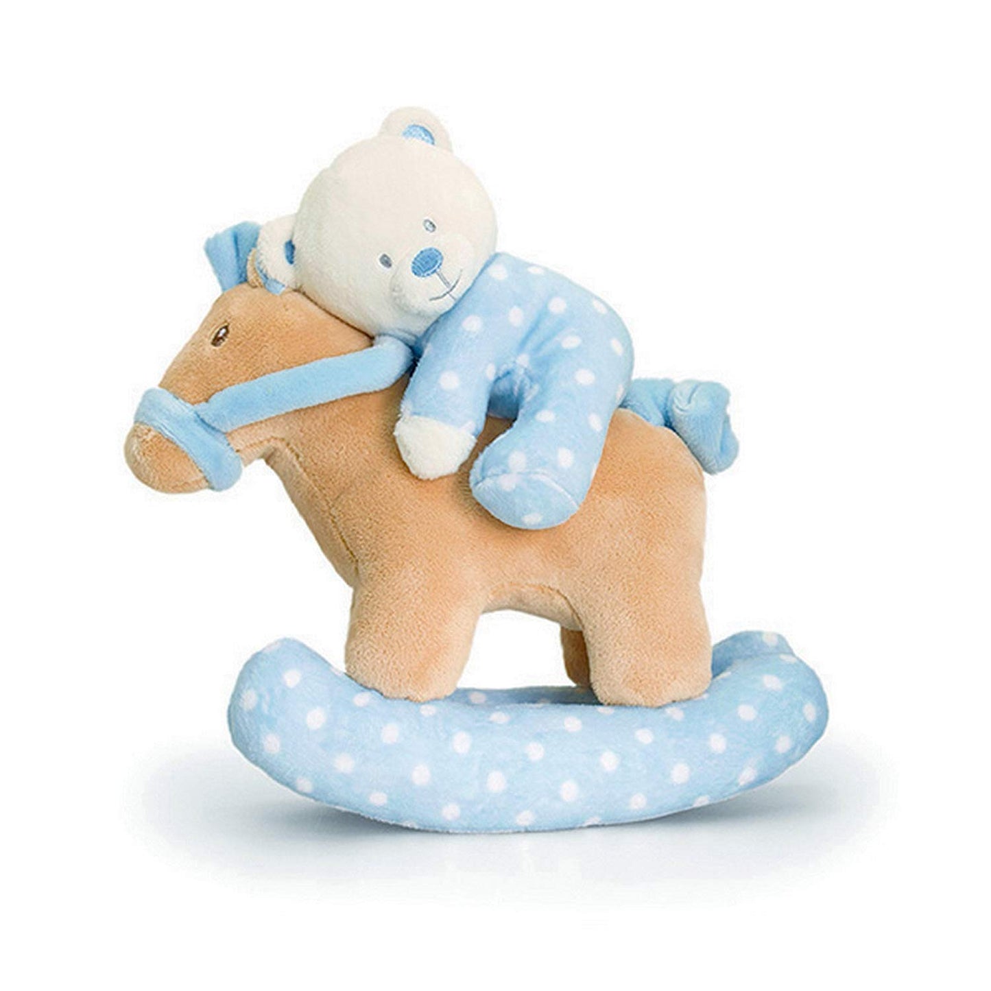 Keel Toys Musical Rocking Horse With Bear Plush Toy - hanrattycraftsgifts.co.uk