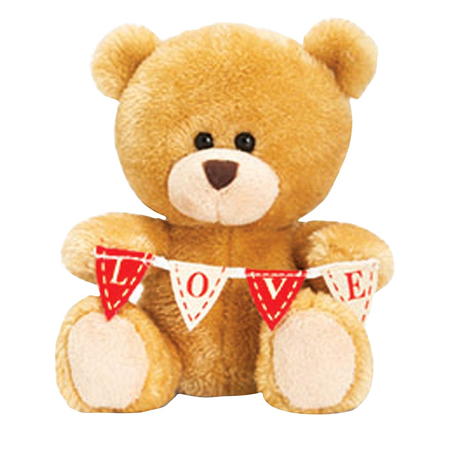 Keel Toys Valentine's Love Banner Bear - hanrattycraftsgifts.co.uk