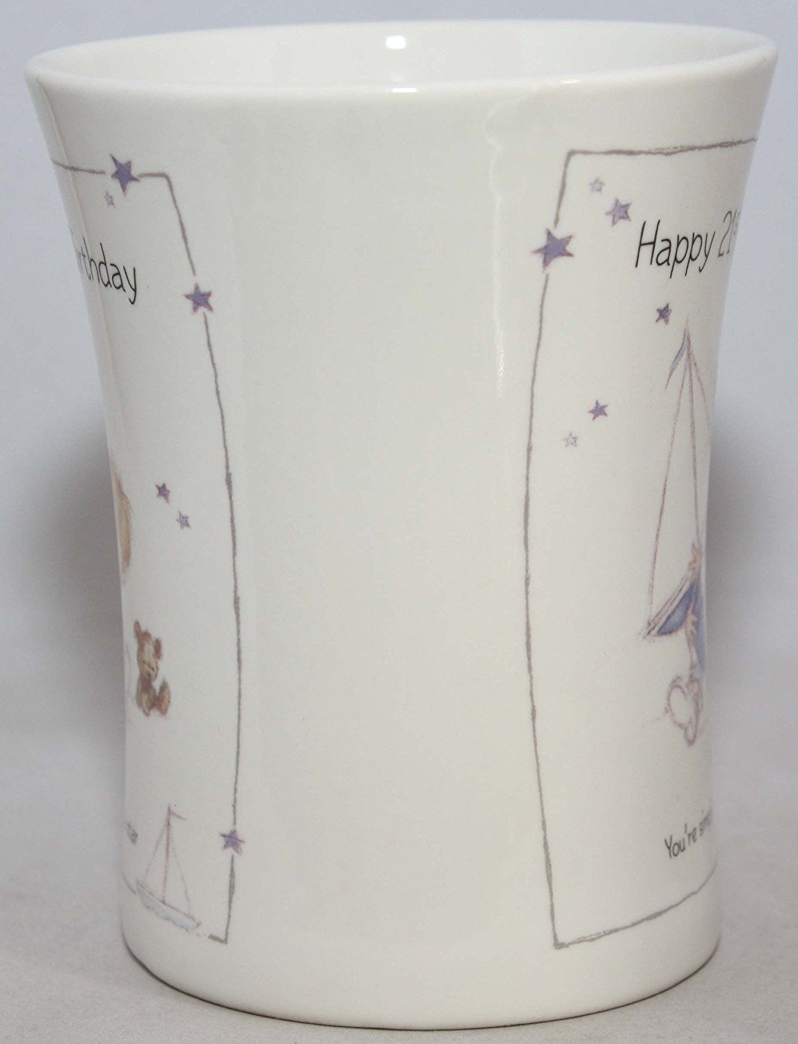 Little Treasures Happy 21st Birthday China Mug - hanrattycraftsgifts.co.uk