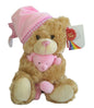 Keel Toys 25cm Cuddles Musical Bear Soft Toy Pink - hanrattycraftsgifts.co.uk