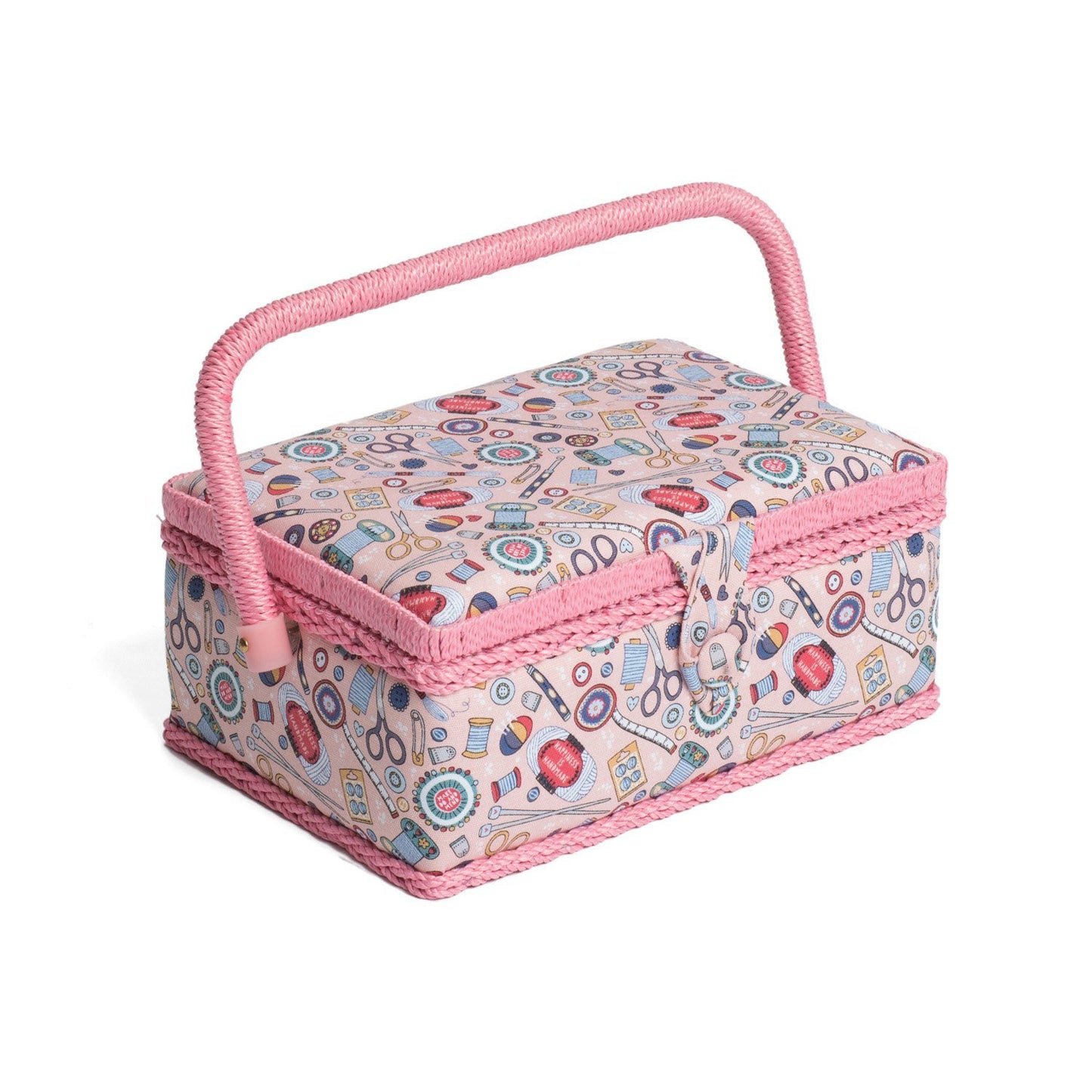 Hobby Gift MRSRF/187 Contemporary Notions Sm Rectangular Sewing Box 24x16x11cm - hanrattycraftsgifts.co.uk