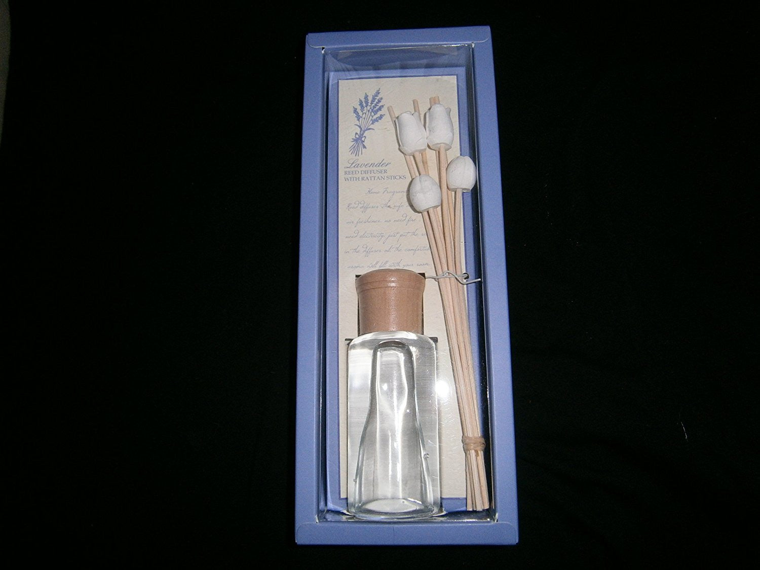 lavender reed diffuser with rattan sticks - hanrattycraftsgifts.co.uk