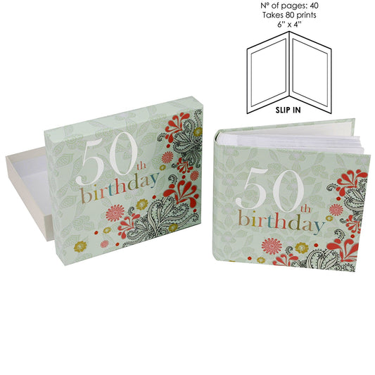 Laura Darrington Nouveau Delights Album 6"x4" - 50th - hanrattycraftsgifts.co.uk