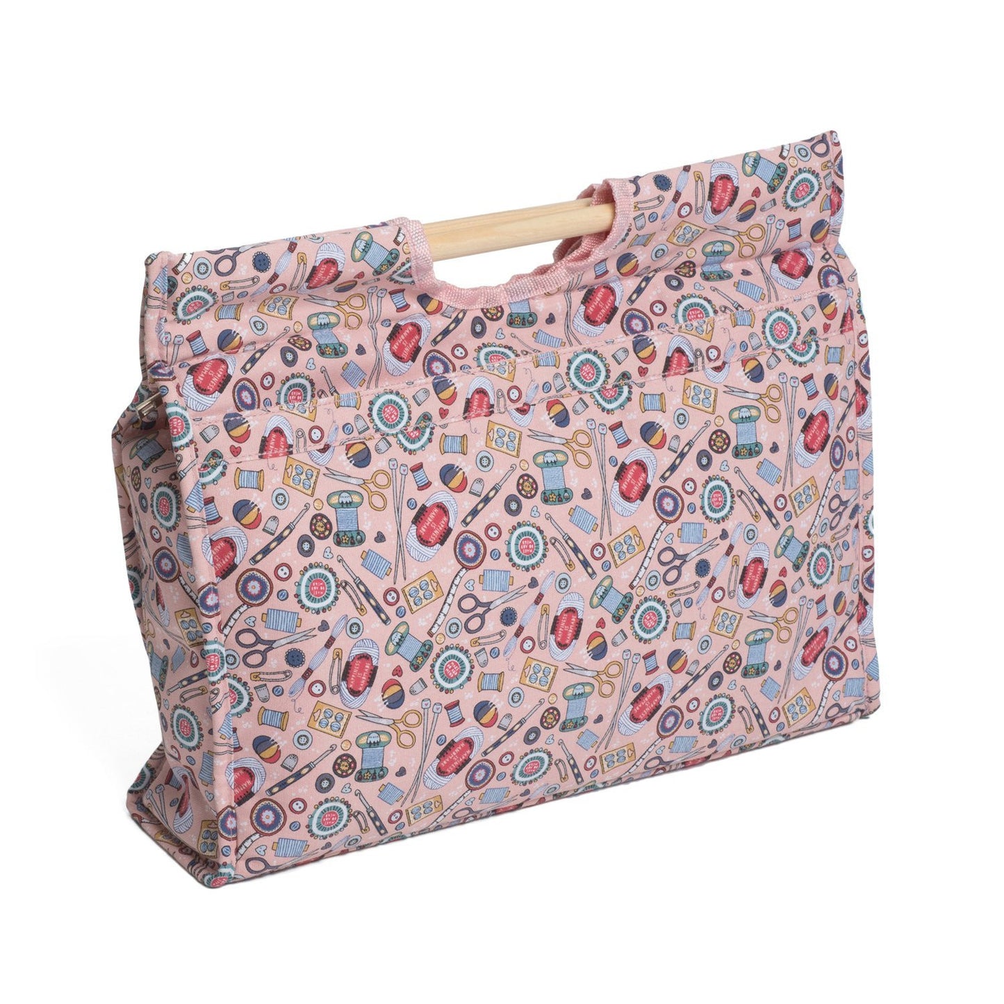 HobbyGift MR4687/187 Contemporary Notions Craft Bag/Wooden Handles 11x42x31½cm - hanrattycraftsgifts.co.uk