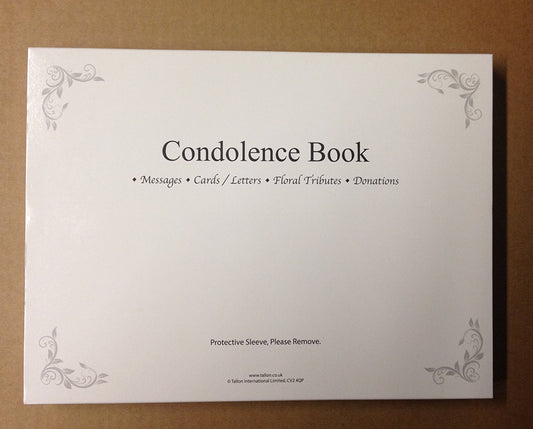 Tallon Condolence Book with Keepsake Box - hanrattycraftsgifts.co.uk