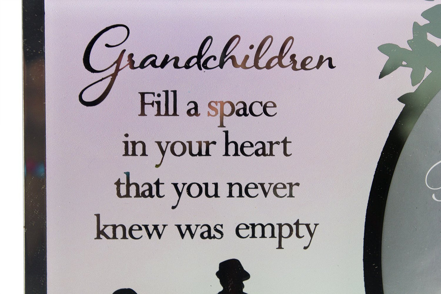 Grandchildren Sentiment - Fill a space in your heart photo frame gift - hanrattycraftsgifts.co.uk