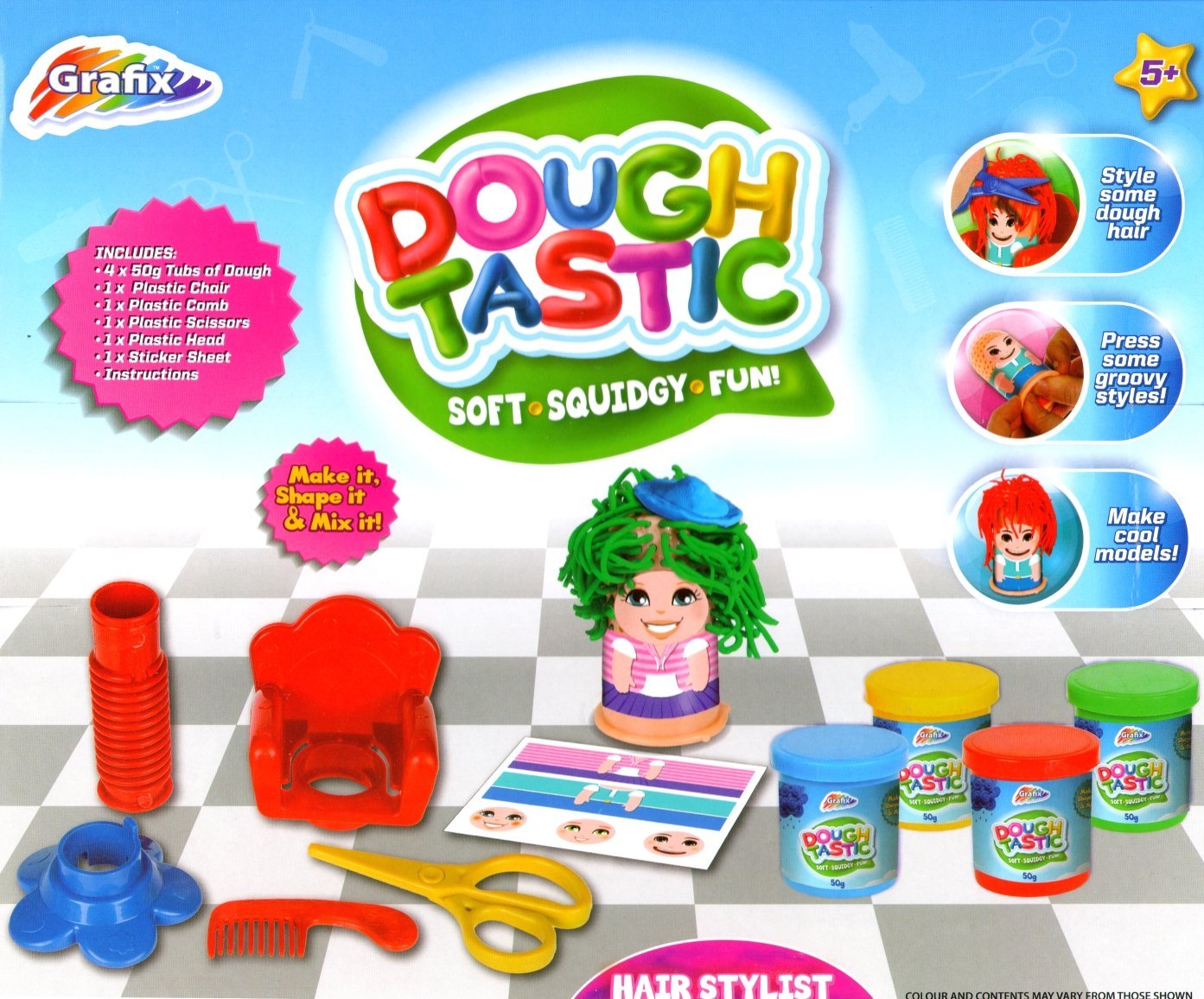 Grafix Doughtastic Hair Stylist - hanrattycraftsgifts.co.uk