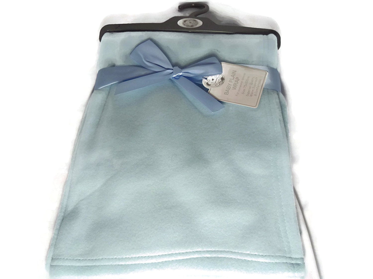 nursery time baby plain wrap blue or pink - hanrattycraftsgifts.co.uk