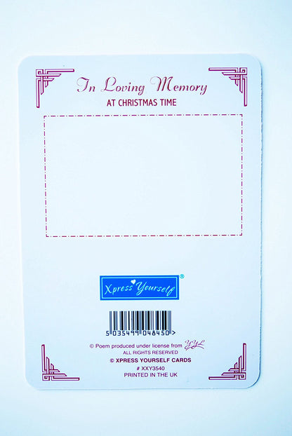 Grandson Grave Card Christmas Decorations Memorial Remembrance Missing You Card - hanrattycraftsgifts.co.uk