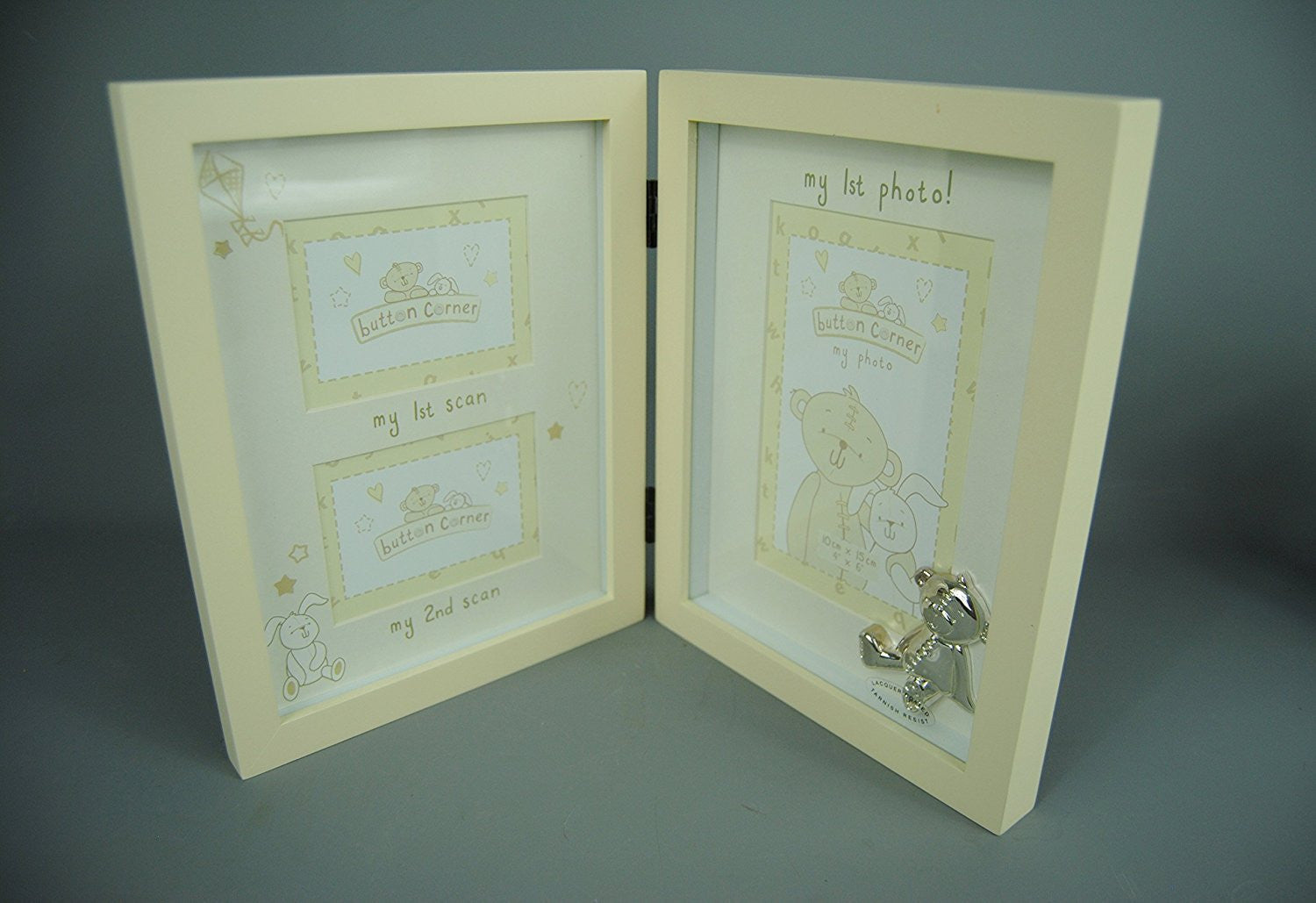 Pale Yellow Babies frame 1st Scan - 2nd Scan & First Photo frame for the New baby - hanrattycraftsgifts.co.uk