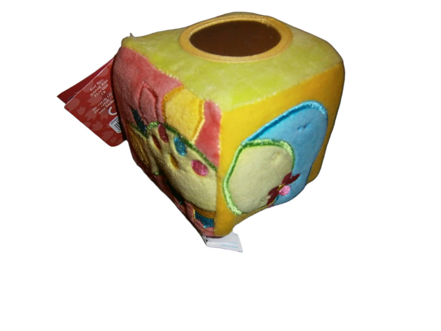 dinky dinos cube /rattle 9cms - hanrattycraftsgifts.co.uk