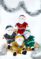 King Cole Tinsel & DK Knitting Pattern for Sleeping Santa Claus Christmas Toy Decoration (9163)