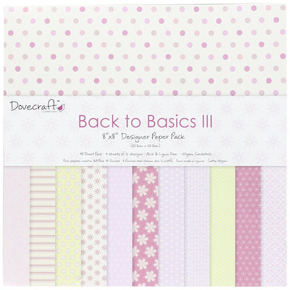 Dovecraft Paper Pack Basics Iii - hanrattycraftsgifts.co.uk