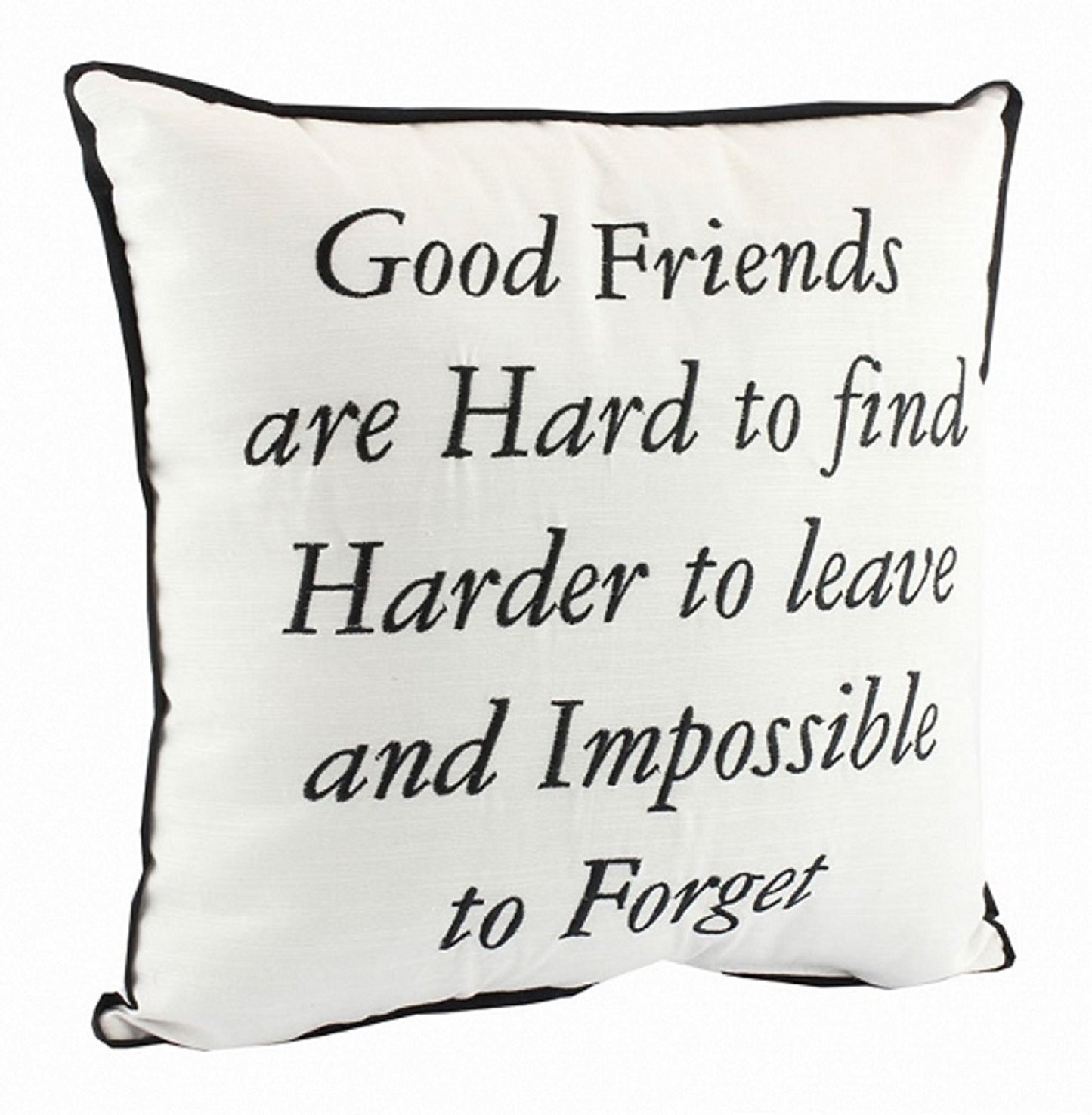 Good Friends Are Hard To Find Quote Shabby Cushion Chic Home Decoration Gift - hanrattycraftsgifts.co.uk