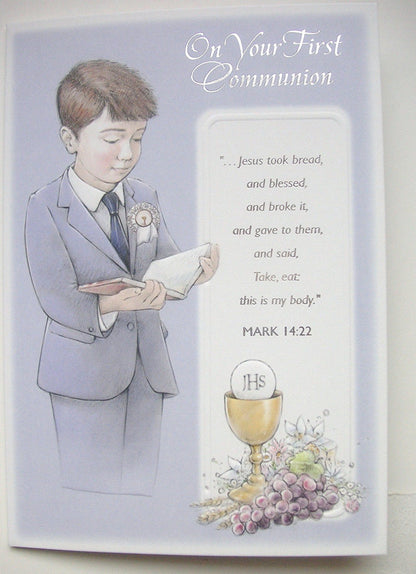 On your Communion Grandson HSC236 - hanrattycraftsgifts.co.uk