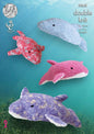 King Cole 9045 Knitting Pattern Toy Dolphins to knit in Cuddles DK - hanrattycraftsgifts.co.uk