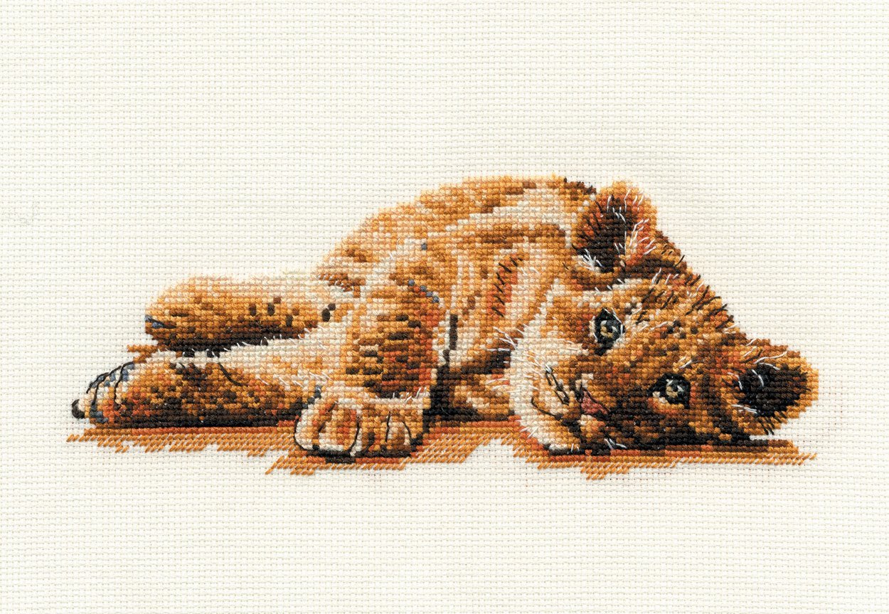 DMC Mischief 14 Count Cross Stitch Kit, Multi-Colour - hanrattycraftsgifts.co.uk