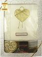 Craftime Heart Invitation, Gold - hanrattycraftsgifts.co.uk