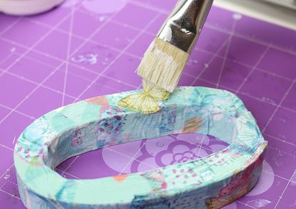 Trimcraft Deco Mache Paper 10.25-inch x 1 4.75-inch Pink Gingham, Acrylic, Multicoloured, 3-Piece - hanrattycraftsgifts.co.uk
