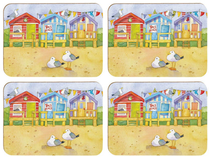 Emma Ball - "A Day at the Seaside" Placemats - Set of 4 - hanrattycraftsgifts.co.uk