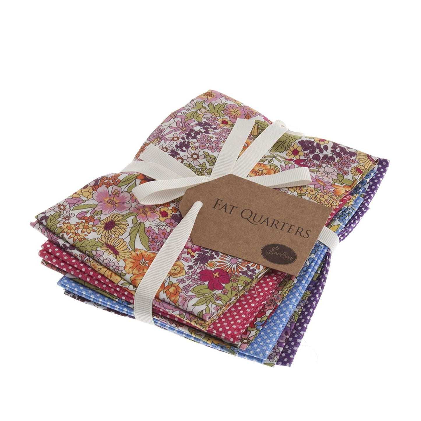 Pink Sew Easy Fat Quarter | Design 4 | Pack Of 6 | 45 x 54cm | ERFQ4 - hanrattycraftsgifts.co.uk