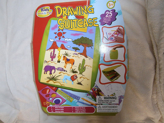 drawing suitcase 25 pieces - hanrattycraftsgifts.co.uk