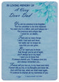 Memorial Graveside Card - In Loving Memory Of A Very Dear Dad - hanrattycraftsgifts.co.uk