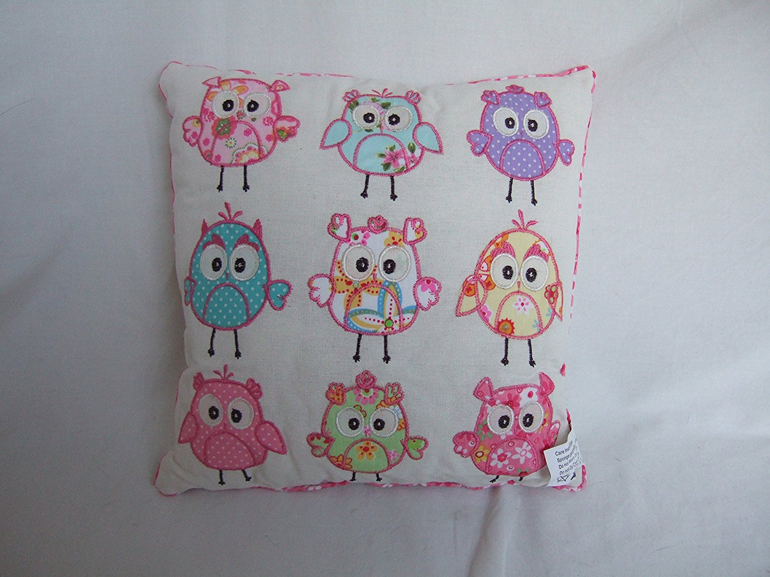 Patchwork Style Owls Decorative Cushion - Great Shabby Chic Decor - hanrattycraftsgifts.co.uk